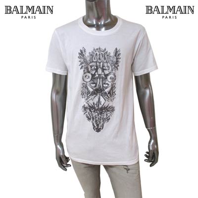 楽天市場】バルマン BALMAIN メンズ トップス Tシャツ 半袖 ロゴ