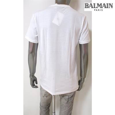 バルマン BALMAIN メンズ トップス Tシャツ 半袖 ロゴ トーテンポール 