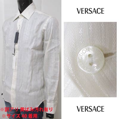 極美品★ VERSACE ヴェルサーチ 半袖シャツ サイズ41 VERSACE - ヴェルサーチ VERSACE オープンカラーシャツ 半袖
