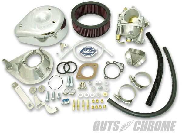 サマーセール10 11-0402 S&S E キャブ 66-78年ショベル用|GUTS CHROME