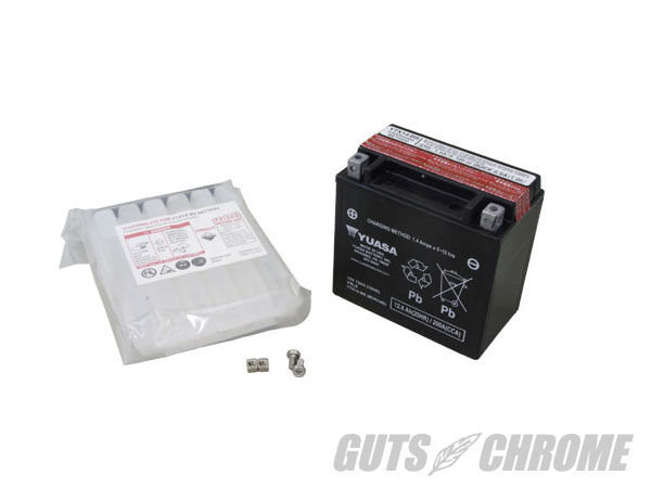 サマーセール10 9800-1020 YUASA ハーレー バッテリーYTX14-BS|GUTS CHROME