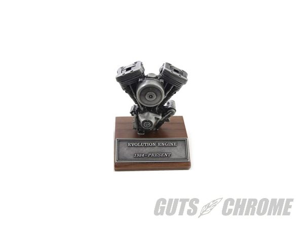 【取寄】48-1770　エボリューション PEWTER モーター ON WOODEN ベース All models