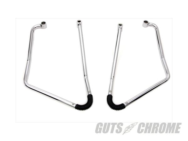 【取寄】49-0889　サドルバッグ サポート セット, クローム 汎用品