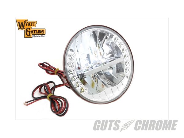【取寄】33-1008　7&rdquo; LED ヘッドライト アッセンブリー FLST 1986-UPFLSTC 1992-2008FLSTF 1992-2008FLT 1984-1984FLT 1985-UP｜ＧＵＴＳ ＣＨＲＯＭＥ