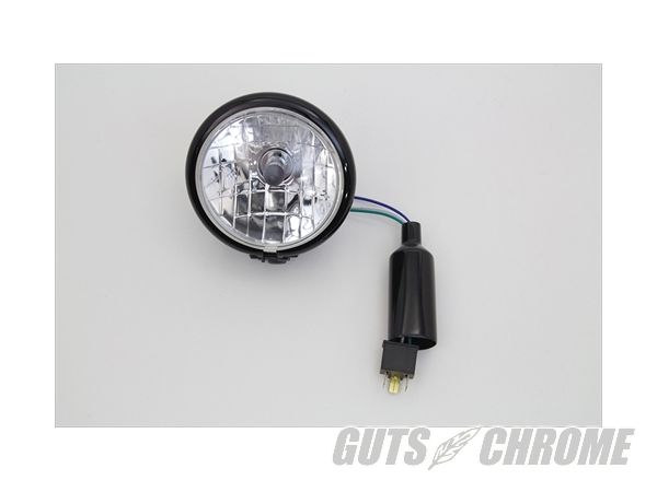 クーポン対象7【取寄】33-4072　4-1/2&rdquo; ブラック ヘッドライト 35/35W 汎用品｜ＧＵＴＳ ＣＨＲＯＭＥ
