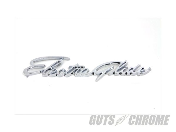 【取寄】38-6555　フロント フェンダー エンブレムセット, クローム FL 1965-1984｜ＧＵＴＳ ＣＨＲＯＭＥ