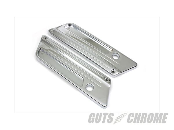 【取寄】42-1064　クローム サドルバッグ フェイス プレート セット FLT 1993-2013