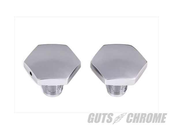 【取寄】24-1087 ガイド トップフォーク ナット, クローム FL 1950-1959|GUTS CHROME