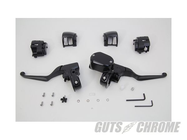 【取寄】(2-3週間)22-0842 ハンドルバー コントロール キット ブラック|GUTS CHROME