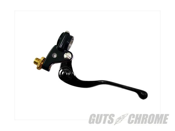 【取寄】26-0058 ビンテージ ハンドルバー クラッチレバー アッセンブリー ブラック｜ＧＵＴＳ ＣＨＲＯＭＥ