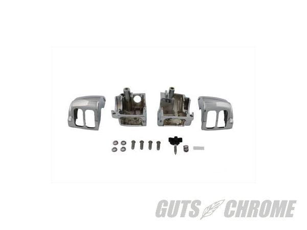 【取寄】26-0793 ハンドルバー コントロール スイッチハウジング キット クローム|GUTS CHROME