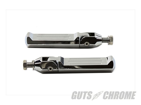 【取寄】27-0176 チョッパー フットペグ セット クローム｜ＧＵＴＳ ＣＨＲＯＭＥ