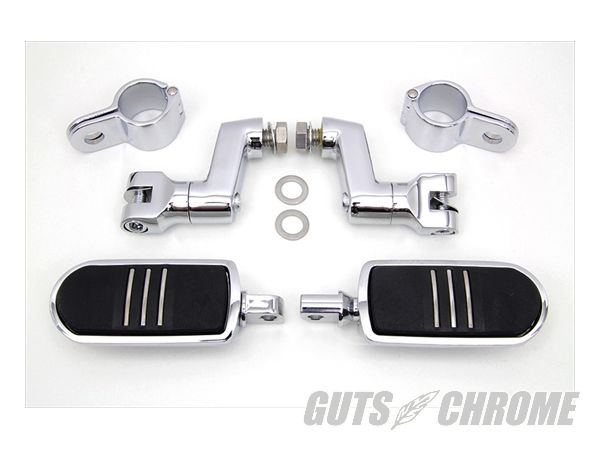 【取寄】27-0485 クローム ストリームライナー フットペグキット｜ＧＵＴＳ ＣＨＲＯＭＥ