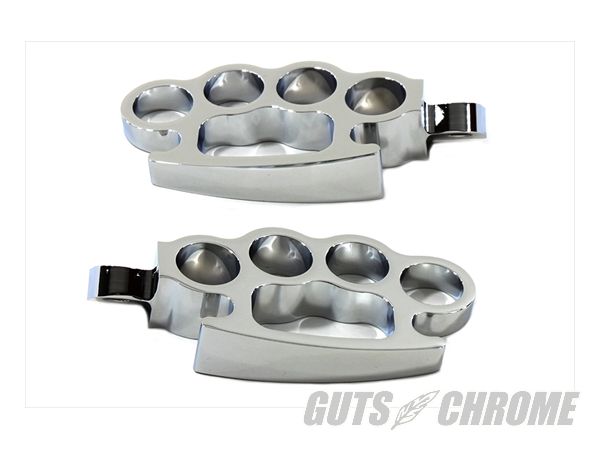 【取寄】27-0621 クローム ナックル フットペグ セット｜ＧＵＴＳ ＣＨＲＯＭＥ