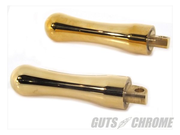クーポン対象5【取寄】27-0777 ブラス カンツァー フットペグ セット｜ＧＵＴＳ ＣＨＲＯＭＥ