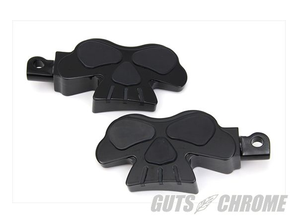 クーポン対象5【取寄】27-0846 スカルフェイス フットペグ セット|GUTS CHROME
