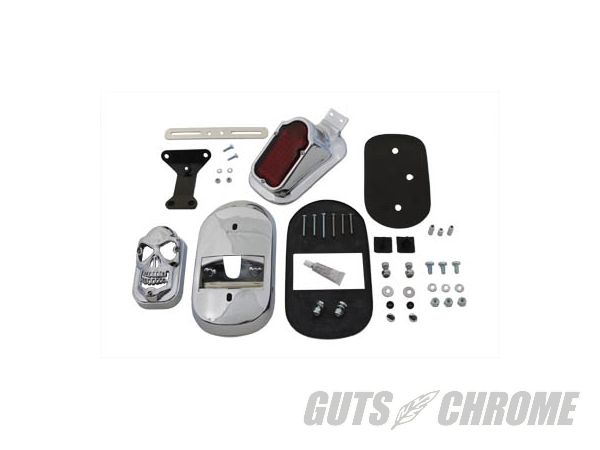 【取寄】33-0191 トゥームストーン　テールランプキット with スカルグリル　クローム｜ＧＵＴＳ ＣＨＲＯＭＥ