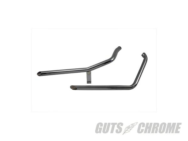 【取寄】(2-3週間)30-3015 エキゾースト ドラッグ パイプ セット スラッシュ カット エンド|GUTS CHROME