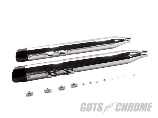 【取寄】(2-3週間)30-4094 クローム マフラー セット スラッシュ カット エンドチップ付き|GUTS CHROME