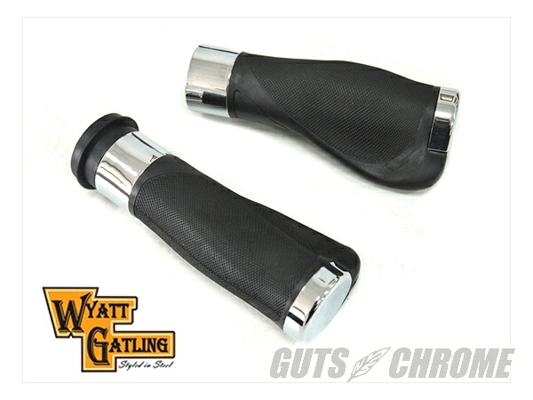 28-0935 Wyatt Gatling Donkey スタイル ハンドルバー グリップ セット｜ＧＵＴＳ ＣＨＲＯＭＥ