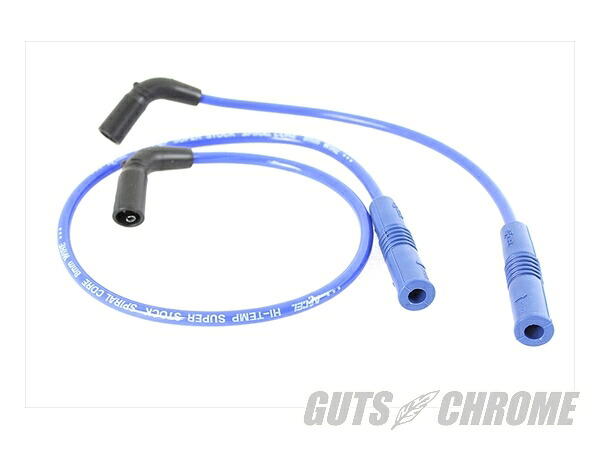 32-9187 Accel 8mm S S スパイラルコア イグニッションワイヤー セット Blue