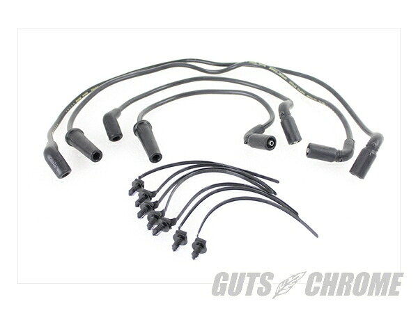 32-9190 Accel 8mm S S スパイラルコア イグニッションワイヤー セット ブラック|GUTS CHROME