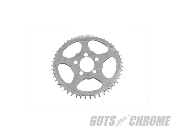 【取寄】19-0250 5-スポーク オフセット スプロケット, クローム 汎用品 for chain drive conversion|GUTS CHROME
