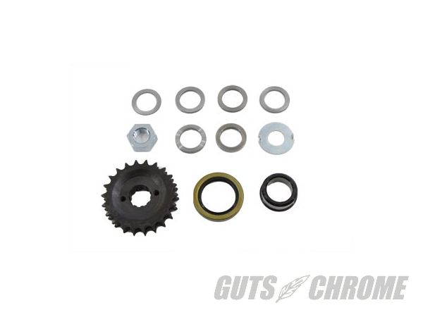 クーポン対象5【取寄】19-0445 モーター スプロケット キット, 22 丁 FL 1970-1984FX 1971-1984|GUTS CHROME