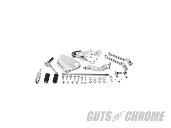 【取寄】(2-3週間）22-0508 シフター コントール キット コンプリート, クローム FLST 1986-1999｜ＧＵＴＳ ＣＨＲＯＭＥ