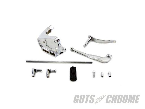 【取寄】22-0523 シフター コントール キット, クローム FXST 2000-2006|GUTS CHROME