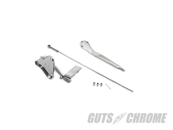 【取寄】22-0703 ジョッキー シフター コントール キット, クローム FL 1952-1978|GUTS CHROME