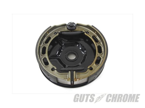 【取寄】22-0746 リア ブレーキ バッキング プレート キット, ブラック EL 1936-1940FL 1941-1957VL 1937-1948｜ＧＵＴＳ ＣＨＲＯＭＥ