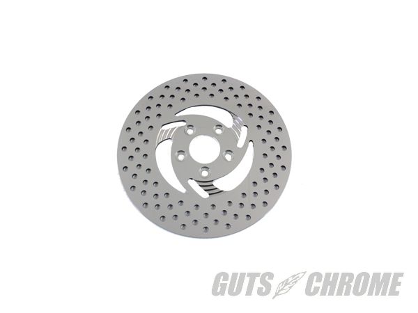 クーポン対象5【取寄】23-0386 RAZOR リア 右 ディスク, 11.5”,ポリッシュ SS FXST 1984-1999FLST 1986-1999XL 1979-1999FX 1981-1984FXD 1991-1999|GUTS CHROME