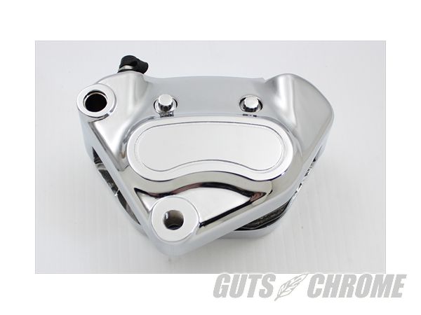 【取寄】23-0554 フロント キャリパー, 左側, クローム FXST 2000-2007XL 2000-2003FLST 2000-2007FLT 2000-2007FXD 2000-2007