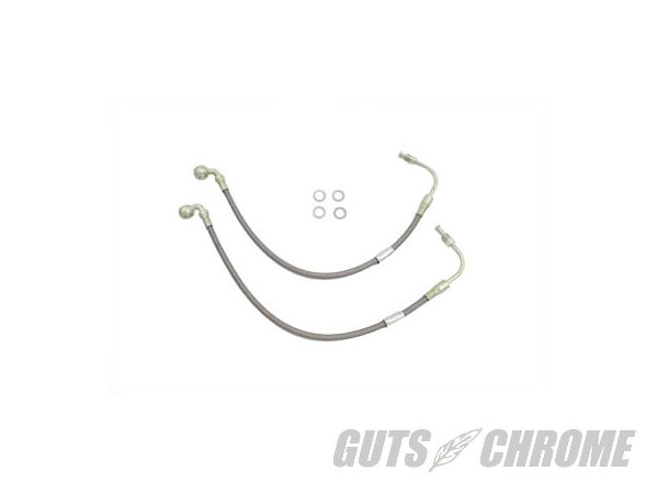 【取寄】23-8958 ラッセル ロワー ホース, ステンレス スティール FXRT 1984-1987FXRD 1987-1987