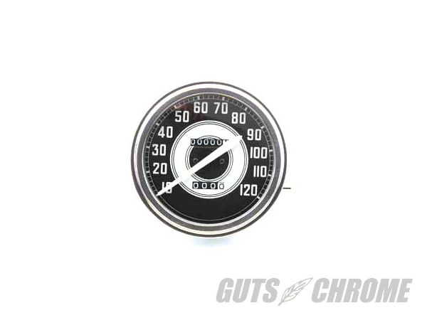 【取寄】39-0458 スピードメーター 2:1 Ratio ホワイト ニードル FL 1941-1961EL 1936-1940WL 1936-1952UL 1938-1948