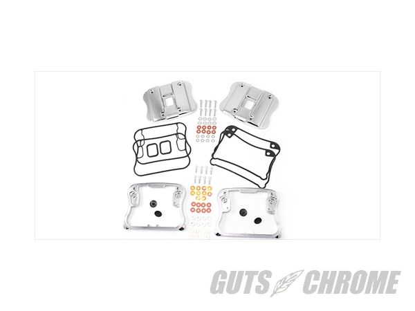 【取寄】42-0789 トップ ロッカー ボックス カバー D-リング キット クローム XL 1986-1990