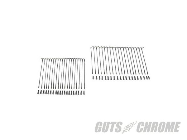 【取寄】45-0727 19” トアールド スポーク, クローム, BUCHANAN Front|GUTS CHROME