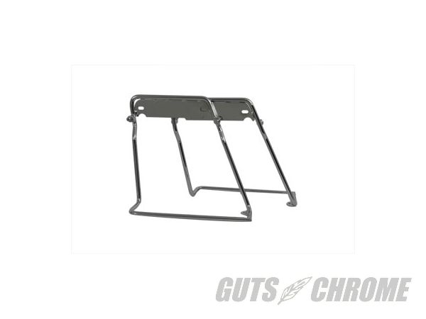 【取寄】49-2418 サドルバッグ ブラケット, クローム FL 1963-1977|GUTS CHROME