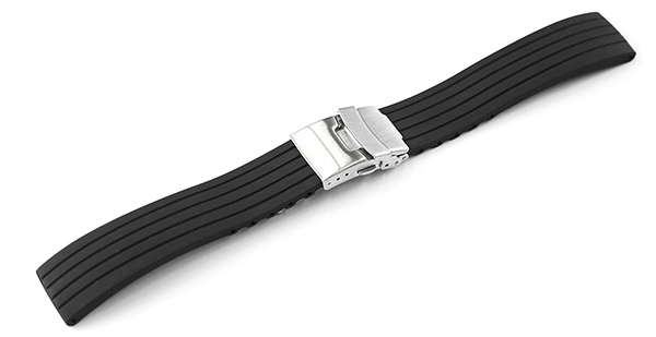 【BKバックル】 互換ラバーベルト バックル付き ブラック 楽天市場】20mm ラバー 時計ベルト 弓カン メンズ Dバックル