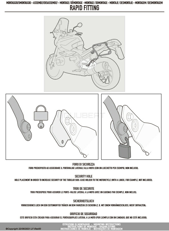 GIVIPLO1188CAMサイドケースホルダーPLONE-FITCAM-SIDEOBKNシリーズ用/HONDAX-ADV750(21)専用