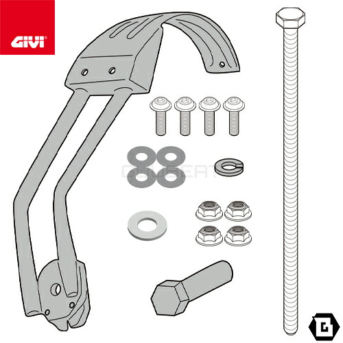 GIVI RM5137KIT スプラッシュガードマウントキット／BMW 900 (20 F (20