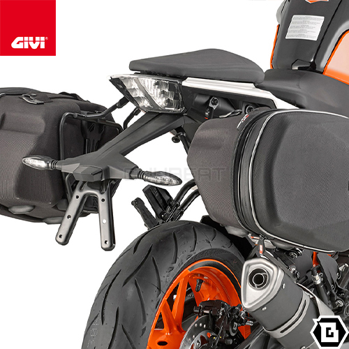 人気カラーの GIVI TE7707 サイドバッグホルダー EASYLOCKサイドバッグ