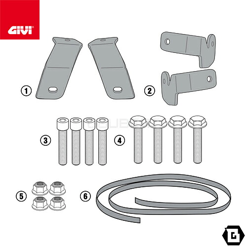 GIVI 1146KIT 取付キット サイドケースホルダー用 ST604 MULTI LOCK マルチロック サイドバッグ用 HONDA NC750S NC750X 対応 専用設計 バイク用