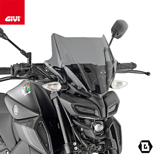 楽天市場】GIVI A1164 スモークスクリーン 汎用 小型ウインドシールド