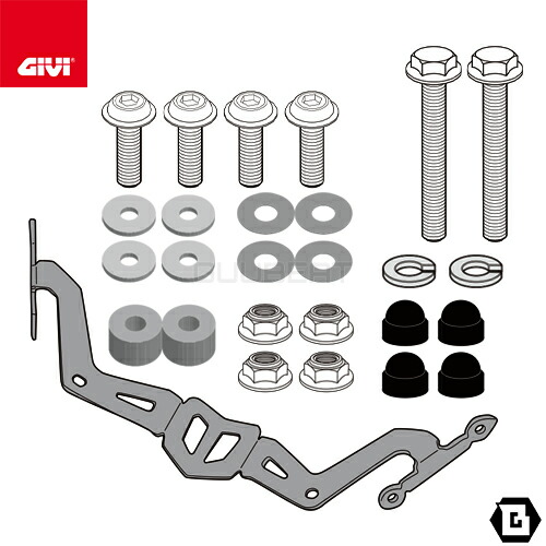 GIVI A2151A スクリーン4128S専用 取付キット フィッティングキット YAMAHA MT-03 321cc 対応 専用設計 バイク用