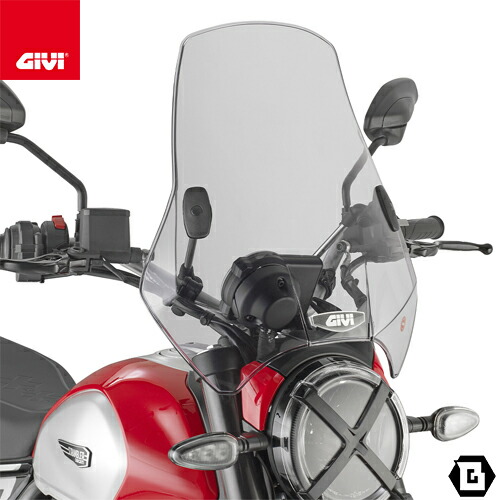 楽天市場】GIVI A4118 スモークスクリーン 汎用 小型ウインドシールド