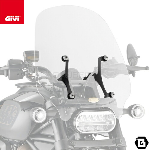 GIVI A8401A スクリーン8401A専用 取付キット フィッティングキット HARLEY DAVIDSON スポーツスター S 1250 対応 専用設計 バイク用