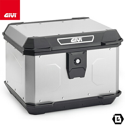 GIVI ALP44A ALPINA アルミトップケース 44L MONOLOCKタイプ 軽量アルミ構造 クラブロックシステム採用 ナチュラル仕上げ 汎用タイプ バイク用