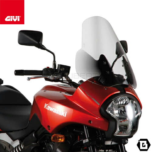 GIVI D405ST クリアスクリーン KAWASAKI ヴェルシス 650 対応 専用設計 バイク用